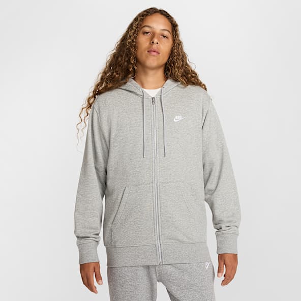 Grey Hoodies Sweatshirts. Nike CA